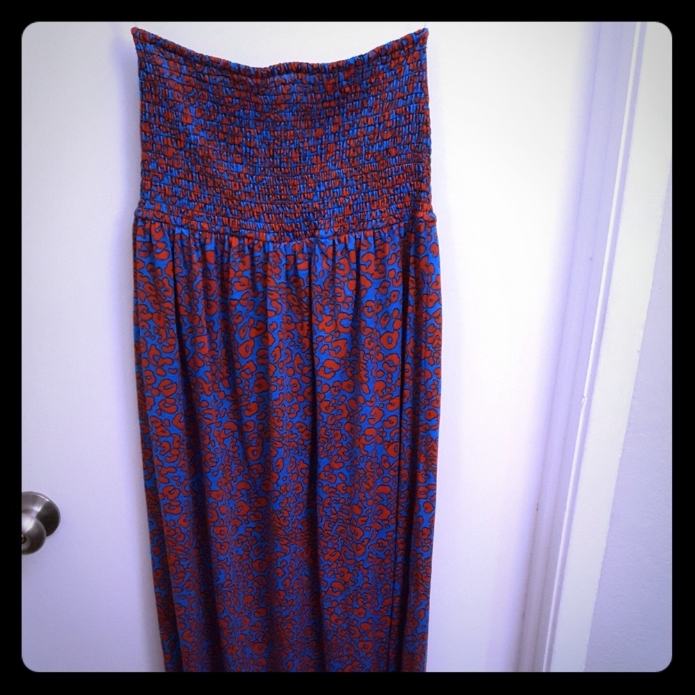 Love, Fire Strapless Maternity Maxi